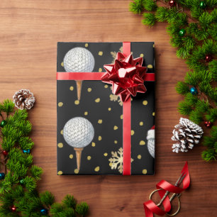 Papel De Presente Golf tema de Natal
