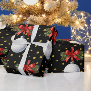 Papel De Presente Golf tema de Natal
