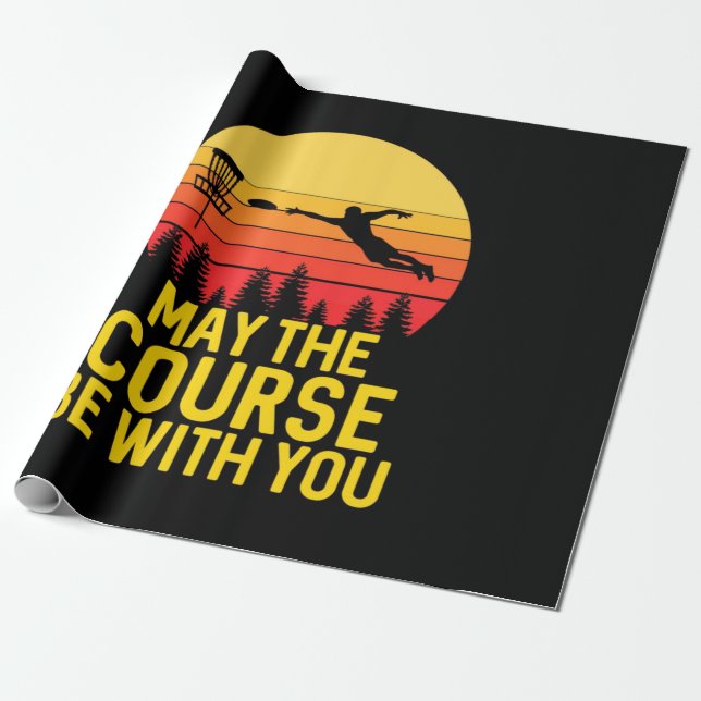 Papel De Presente Golfe De Disco Com Você (Desenrolado)