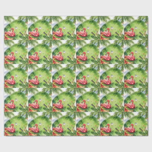 Papel De Presente Golfe Flórida com tema de aposentadoria de flaming
