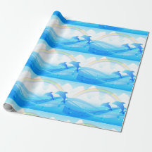 Golfinhos Azuis Pulando