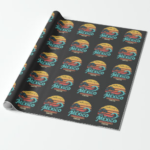 Papel De Presente Golfo do México - Praia de Forever Vintage do Méxi