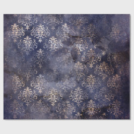 Papel De Presente Gothic Grunge Indigo