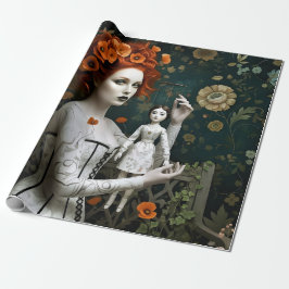 Papel De Presente Gothic Vintage Art Design