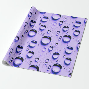 Papel De Presente gotículas de água