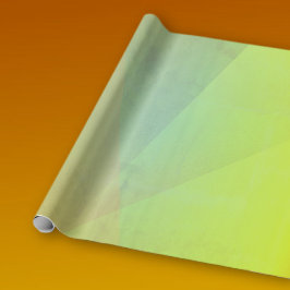 Papel De Presente Gradação Geométrica Amarela Moderna