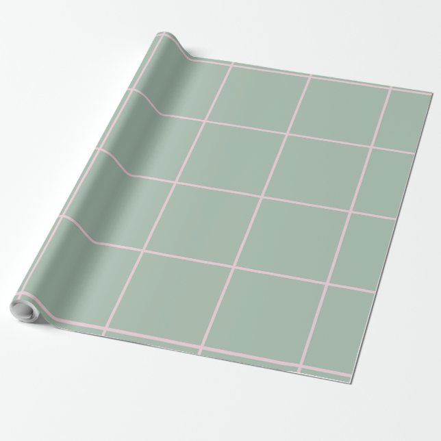 Papel De Presente Grade de Verificação de Cor Mínima (Desenrolado)