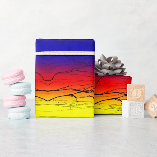 Papel De Presente Gradiente abstrato (Chá de bebê)