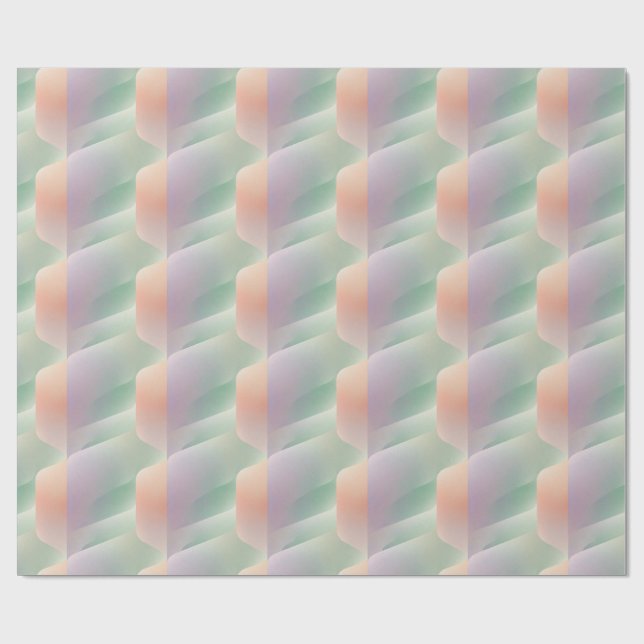 Papel De Presente Gradiente Abstrato Pastel de Cor Suave Estética (Aberto)