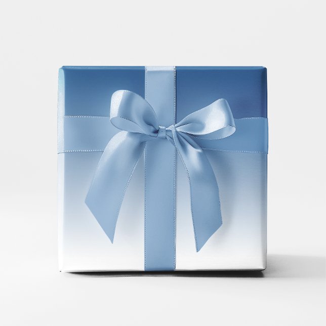 Papel De Presente Gradiente Azul (Blue Gradient Wrapping Paper)
