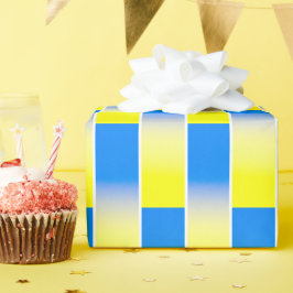 Papel De Presente Gradiente Azul e Amarelo Ucrânia Inspirou Sem guer