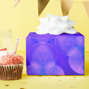 Papel De Presente Gradiente Azul e Cor-de-Rosa Pastel Bble Art