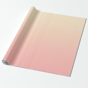 Papel De Presente Gradiente de Amarelo Claro e Rosa