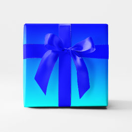 Papel De Presente Gradiente de Aqua para Azul