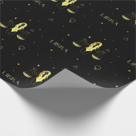 Papel De Presente Gradiente de sigla em estrela do horóscopo da Libr