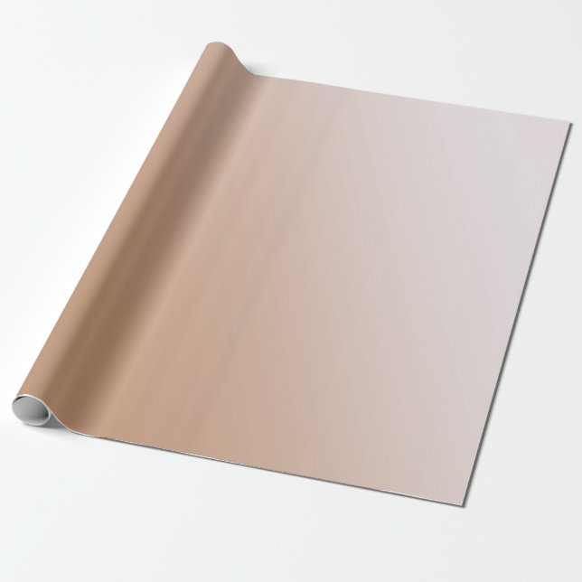 Papel De Presente Gradiente de Tan (Desenrolado)