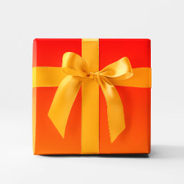 Papel De Presente Gradiente Laranja Vermelho