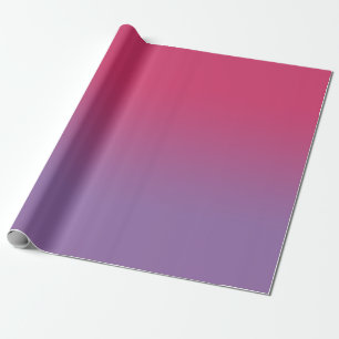 Papel De Presente Gradiente Mínimo de Framboesa Rosa para Roxo