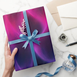 Papel De Presente Gradiente Roxo Rosa Fusão Escuro Padrão Abstrato