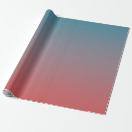 Papel De Presente Gradiente Vermelho Azul
