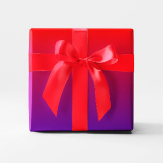 Papel De Presente Gradiente Vermelho Roxo
