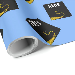 Papel De Presente Graduação 2025 Presente Azul Claro