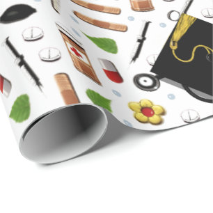 Papel De Presente Graduação da escola de cuidados