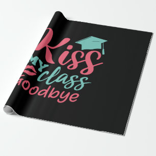 Papel De Presente Graduação de Arte Beijo à minha classe Adeus