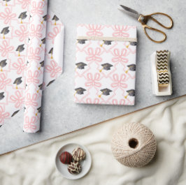 Papel De Presente Graduação em coquete de arco rosa