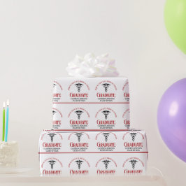 Papel De Presente Graduação Personalizada da Faculdade de Medicina V