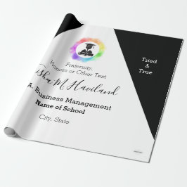 Papel De Presente Graduação Quebra de Presente Lilac e White HAMbyWG