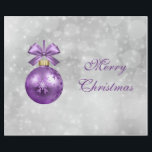 Papel De Presente Gráfico bonito Purple Shiny Christmas Bauble<br><div class="desc">Enfeites de natal bonito Roxos Brilhantes.</div>