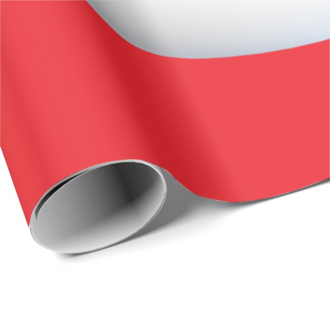 Papel De Presente Gráfico branco verde vermelho globos design de Nat (Ponta do rolo)