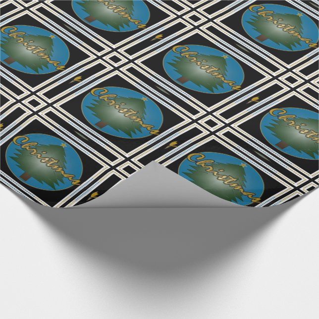 Papel De Presente Gráficos natalinos (Ponta)