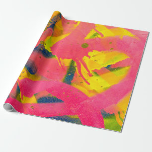 Papel De Presente Grafite colorido. Artarte de abstrato de encerrame