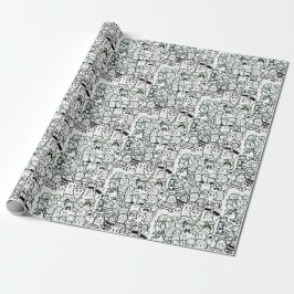 Papel De Presente GRAFITTI HELY MONSTER Wraptor Paper