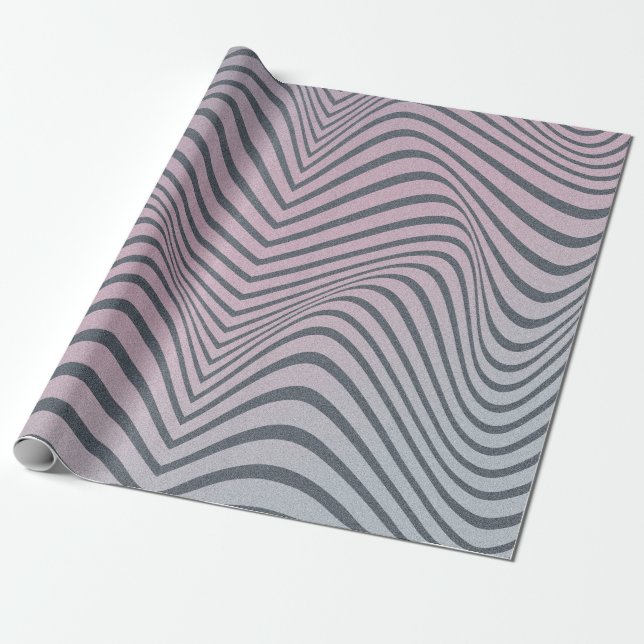 Papel De Presente Grainy psychedelic background. Zebra stripe patter (Desenrolado)