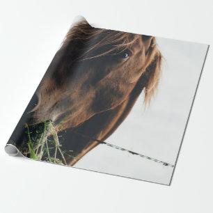 PAPEL DE PRESENTE GRAMA DE CORTE DE CAVALO