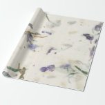 Papel De Presente Grama Floral Natural Mint Earth Iris Mulberry Plum<br><div class="desc">revestimento chic chic florenceK design grungy</div>