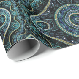 Papel De Presente Grand Royal Julian Fractal Mandala Patterno