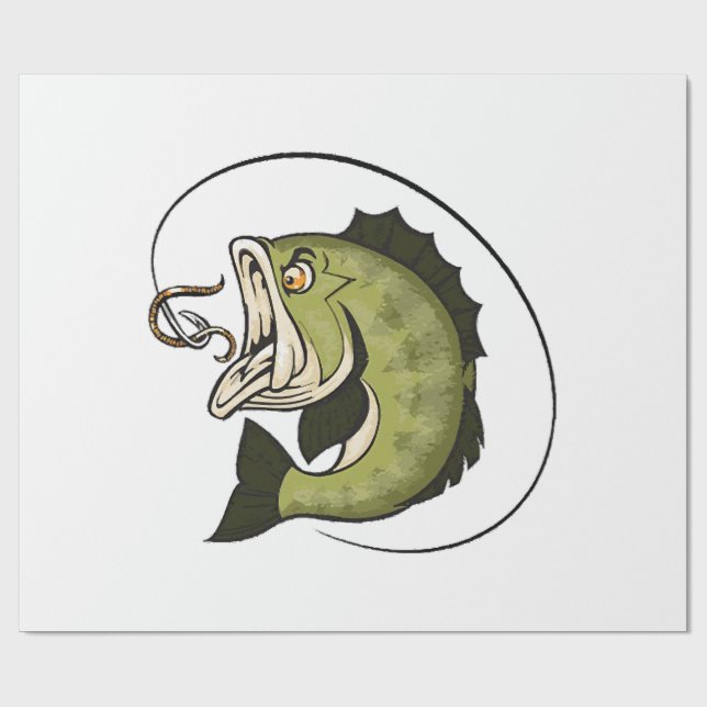 Papel De Presente Grande Boca de Robalo (Aberto)