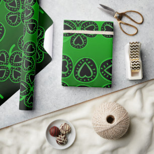 Papel De Presente Grande Coração Coleta Rua Patrick Green Wrapping P