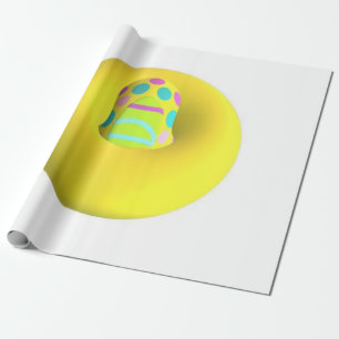 PAPEL DE PRESENTE GRANDE GIGANTE EXTRA GRANDE AMARELO ABSTRATO ARTE