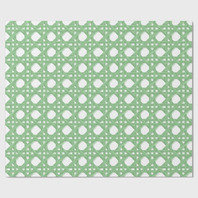 Papel De Presente Grande TECELAGEM CANEADA em 95ca92 VERDE (Aberto)