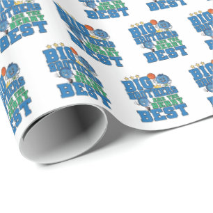 Papel De Presente Grandes Irmãos são os Melhores - Piada de Mirtilo