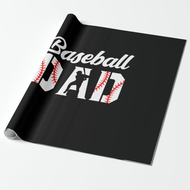 Papel De Presente Grandfather Quotes | Baseball Dad (Desenrolado)