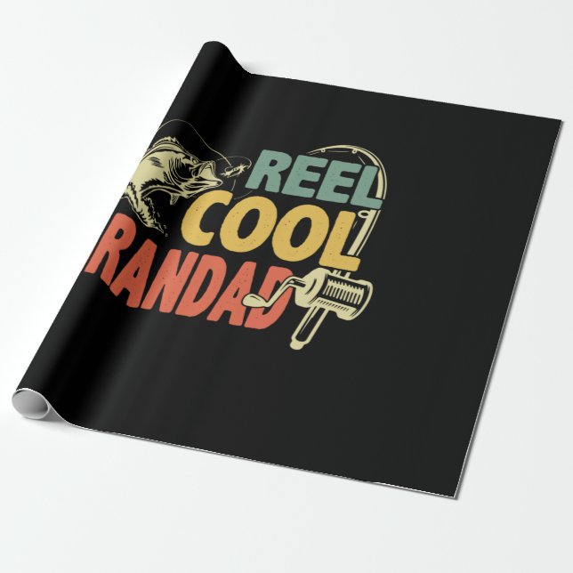 Papel De Presente Grandfather Quotes | Fishing Cool Grandad (Desenrolado)