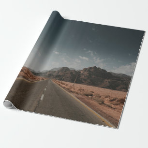 PAPEL DE PRESENTE GRAY ASPHALT ROAD