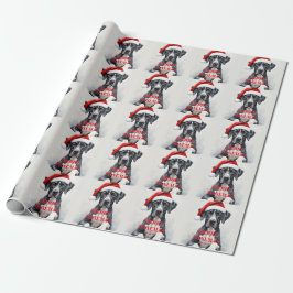 Papel De Presente Great Dane CHRISTMAS