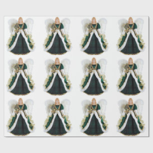 Papel De Presente Green Angel